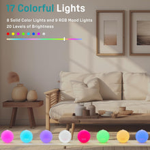 Load image into Gallery viewer, JALL Sunrise Alarm Clock White Noise Sound Machine with 22 Soothing Sounds, 17 NightLights, Bluetooth Speaker, Wake Up Light Alarm Clock for Bedrooms, Heavy Sleepers, Ideal Gift for Baby, Kids Seniors
