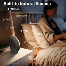 Load image into Gallery viewer, Wake Up Light Sunrise Alarm Clock for Kids, Heavy Sleepers, Bedroom, with Sunrise Simulation, Sleep Aid, Dual Alarms, FM Radio, Snooze, Nightlight, Daylight, 7 Colors, 7 Natural Sounds, Ideal for Gift