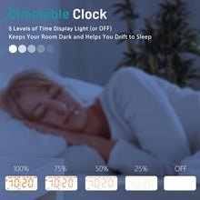 Load image into Gallery viewer, JALL Sunrise Alarm Clock White Noise Sound Machine with 22 Soothing Sounds, 17 NightLights, Bluetooth Speaker, Wake Up Light Alarm Clock for Bedrooms, Heavy Sleepers, Ideal Gift for Baby, Kids Seniors